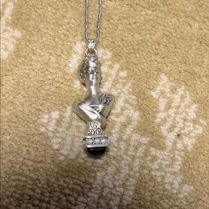 Brighton Lady Rose Elegant Silver Pendant Necklace